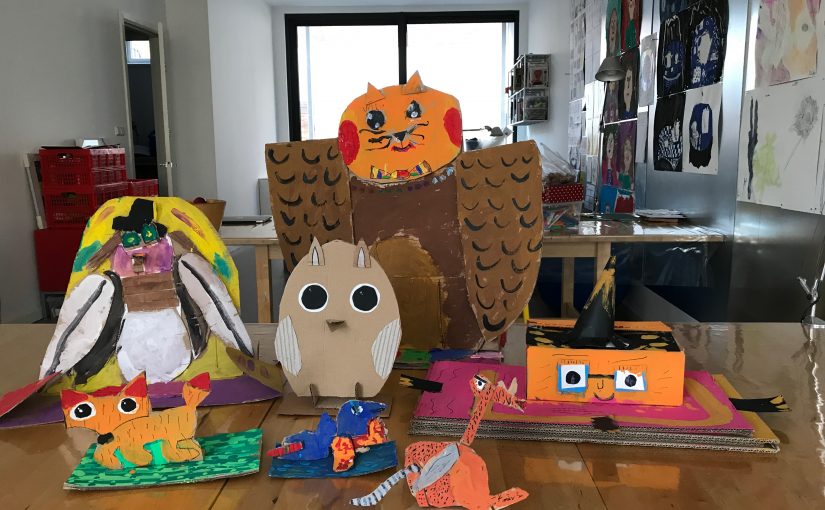 Art 5: Cardboard fantasy animals